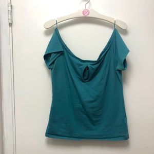 Express Off the shoulder keyhole top